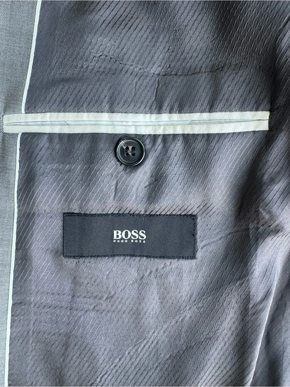 Hugo Boss BOSS The James3 Sharp5 Gray Virgin Wool 2 Button Blazer 40R Like New